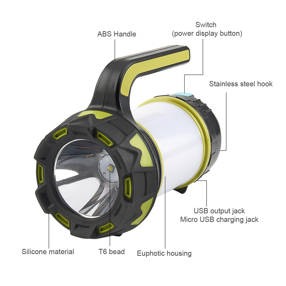 1500mAh-Flashlight-Strong-Searchlight-Rechargeable-Spotlight-Super-Bright-Handheld-Spotlight-LED-Tor-1883414-5