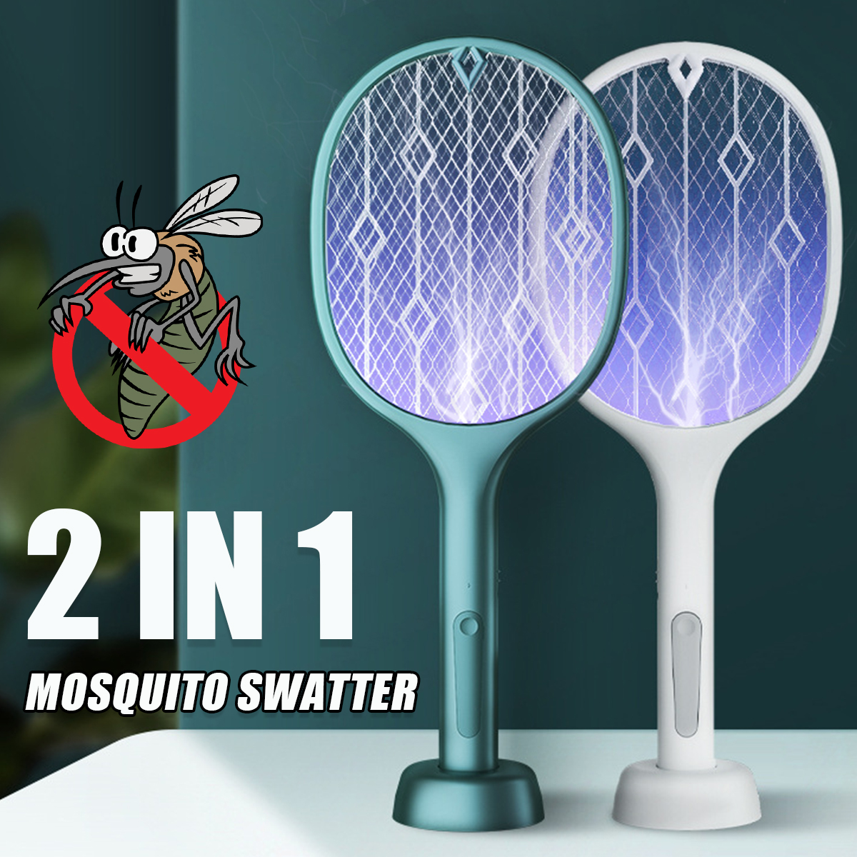 2-In-1-3000V-Electric-Mosquito-Swatter-Dual-Mode-Built-in-Battery-USB-Rechargeable-Outdoor-Home-Mosq-1871987-1