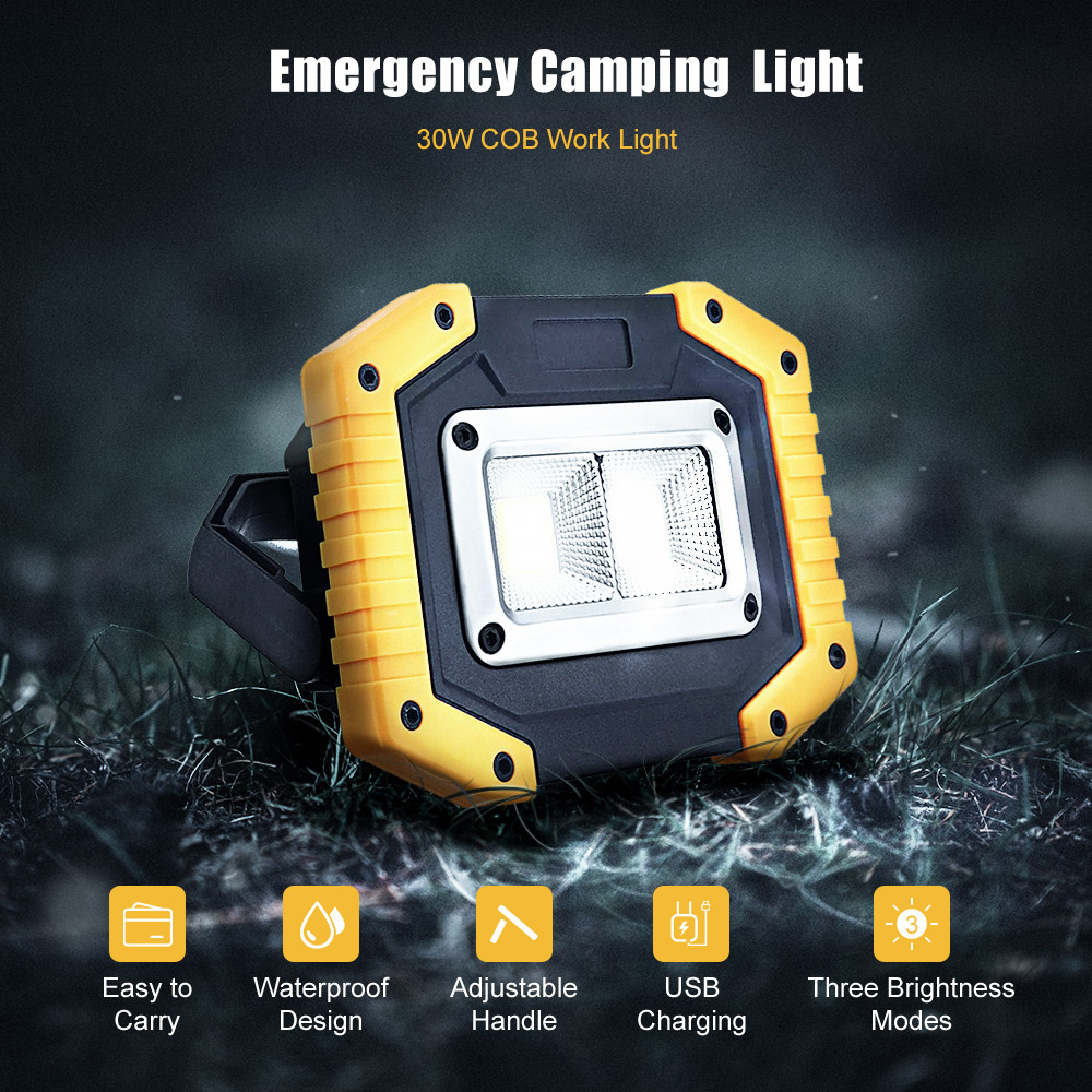 30W-USB-LED-COB-Outdoor-3-Modes-Work-Light-Camping-Emergency-Lantern-Flashlight-Spotlight-Searchligh-1426026-1