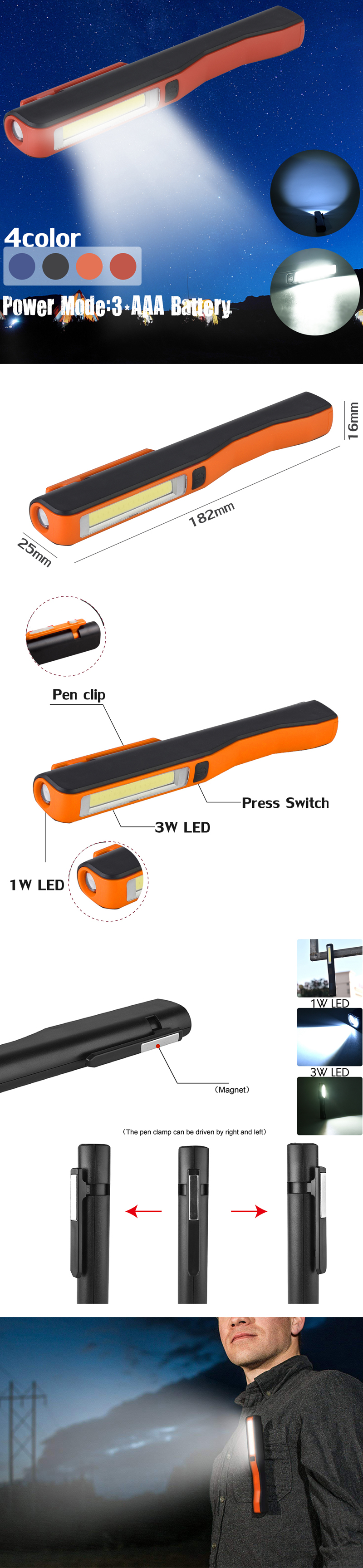 3W-COB-LED-Work-Light-Outdoor-Camping-Emergency-Magnetic-Pen-Lamp-Night-Flashlight-1425605-1