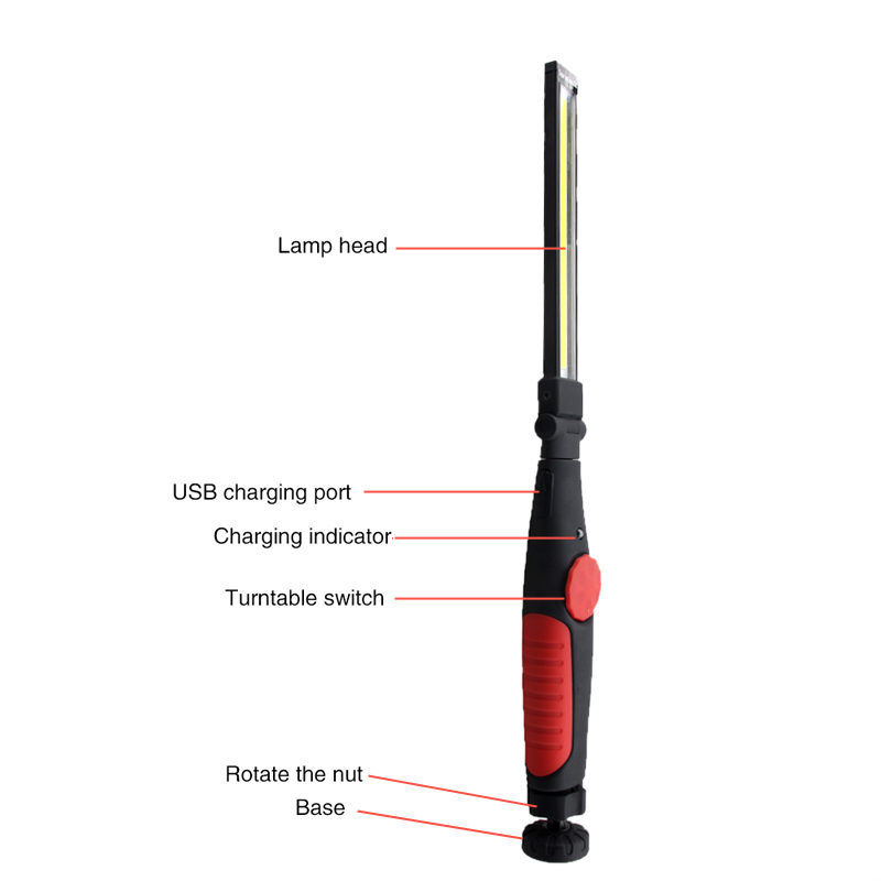 410-Lumens-Multifunction-COB-LED-Flashlight-Folding-Magnetic-Attraction-USB-Rechargeable-Working-Lig-1696699-5