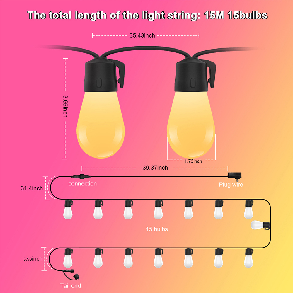 49FT-Outdoor-String-Lights-Shatterproof-Remote-Patio-Lights-With-15-Warm-Yellow-LED-Bulbs-Outdoor-Wa-1917344-10