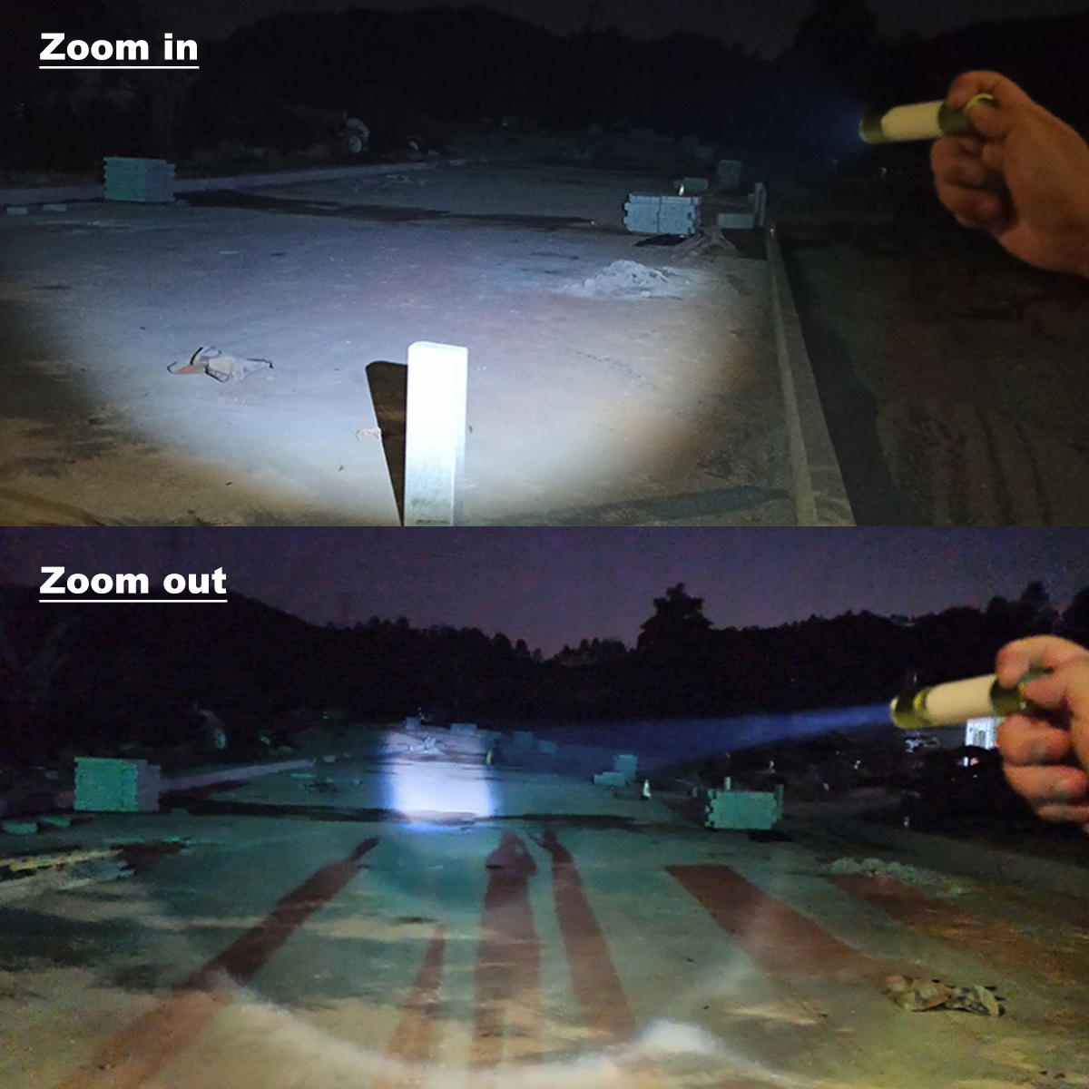 5PCS1PCS-Optional-USB-Rechargeable-Hanging-Flashlight-Zoomable-Aluminum-Alloy--ABS-LED-Outdoor-Campi-1935458-5