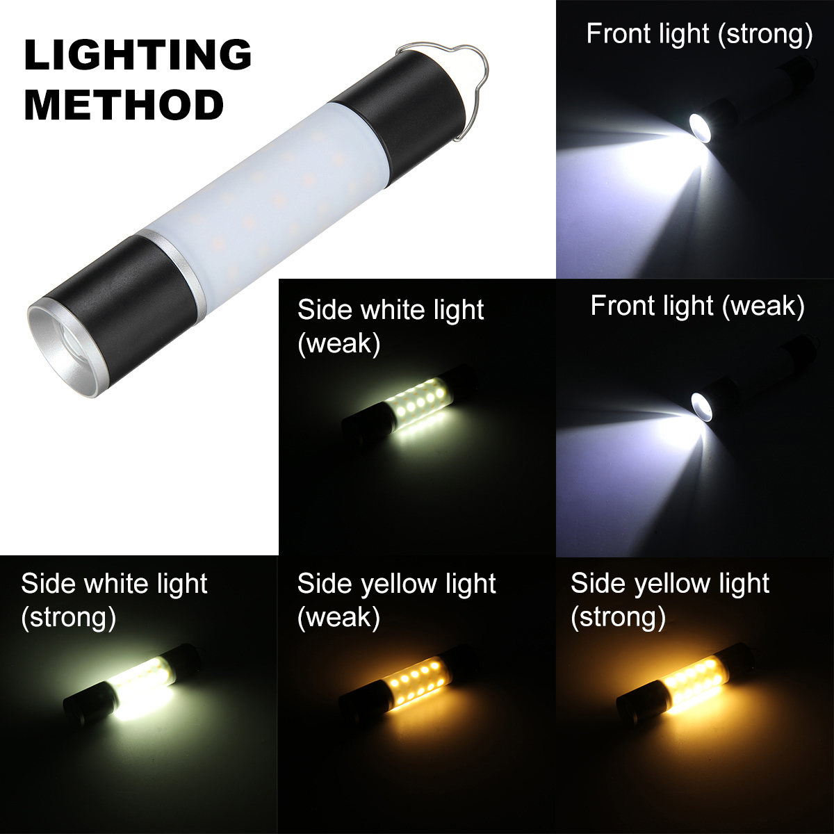 5PCS1PCS-Optional-USB-Rechargeable-Hanging-Flashlight-Zoomable-Aluminum-Alloy--ABS-LED-Outdoor-Campi-1935458-7