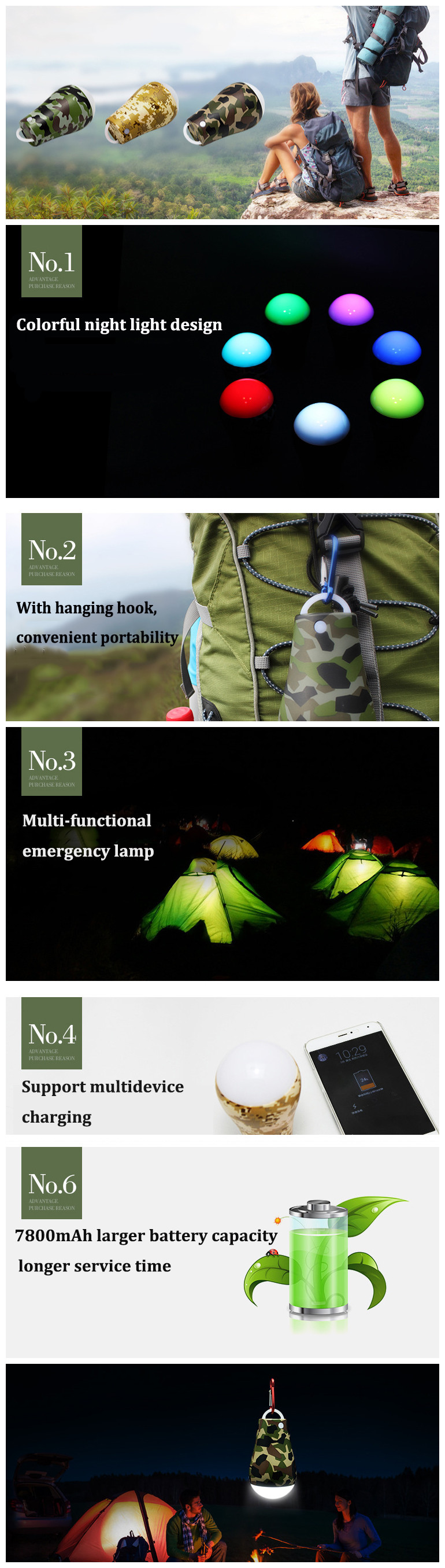 7800mAh-Power-Bank-Camping-Light-LED-Tent-Torch-Hand-Lamp-Portable-Mini-Lantern-1087679-3