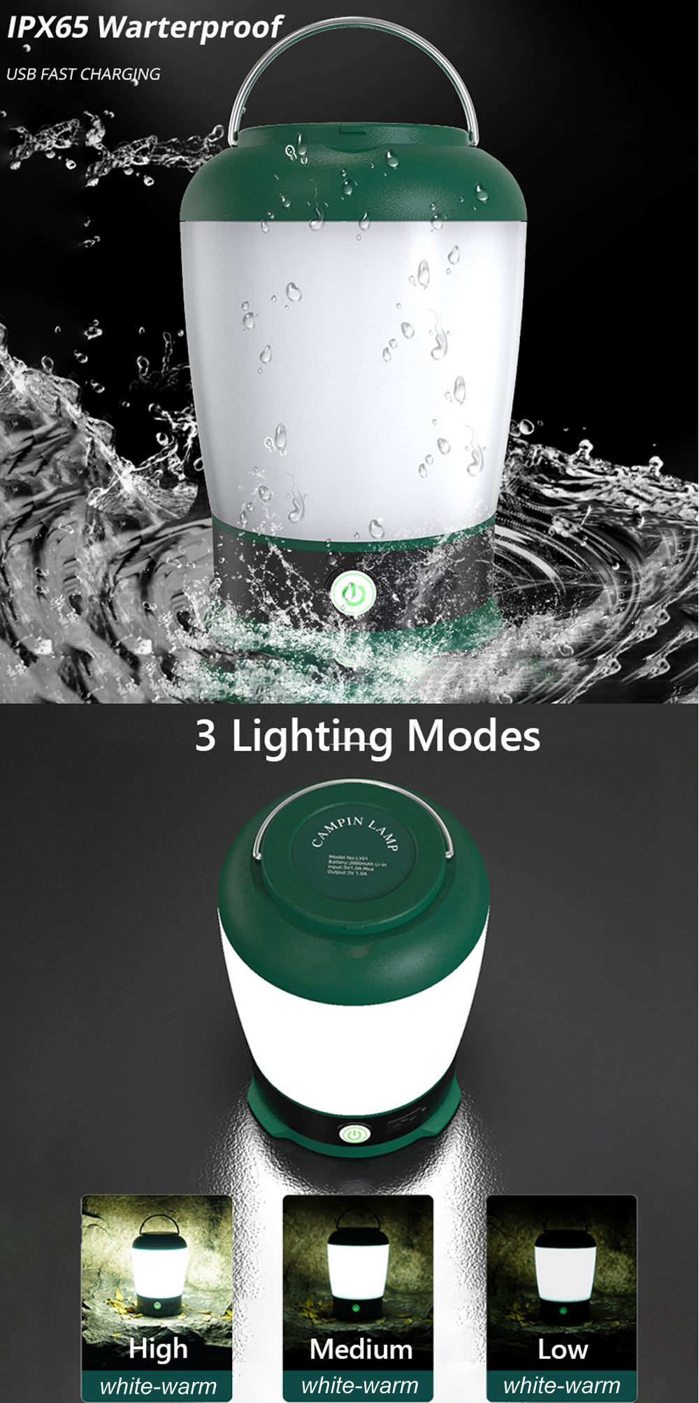 IPReereg-LED-Camping-Light-Portable-USB-Rechargeable-Tent-Lantern-Hang-Fishing-Night-Lamp-Waterproof-1916814-1