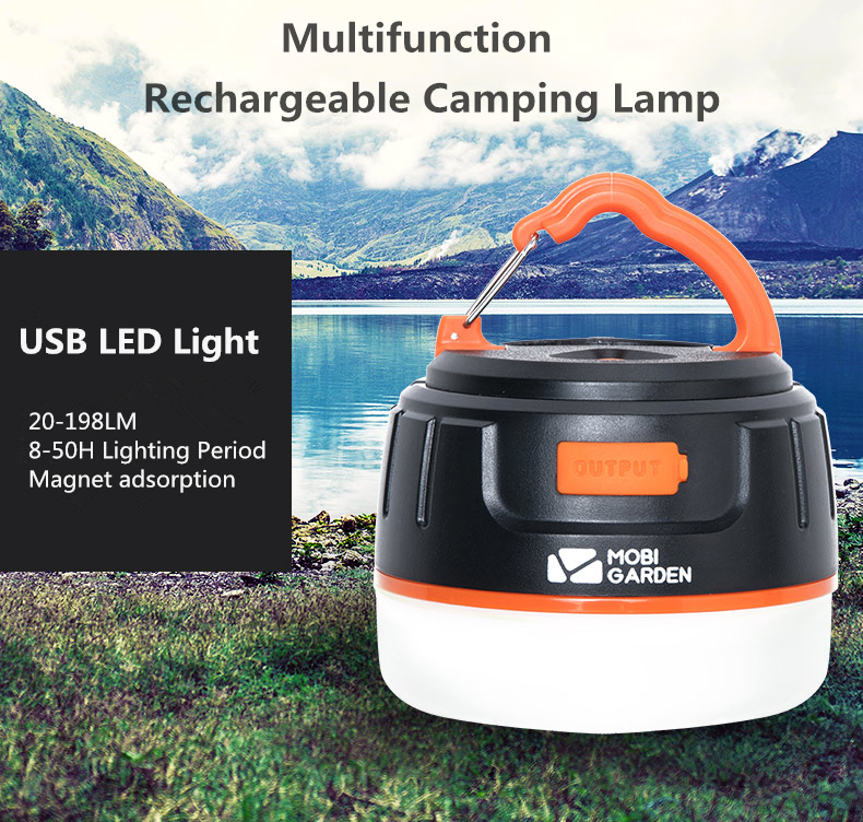 Multifunction-Camping-Light-20-198LM-LED-Flashlight-SOS-Emergency-Lamp-Outdoor-Power-Bank-1261405-1