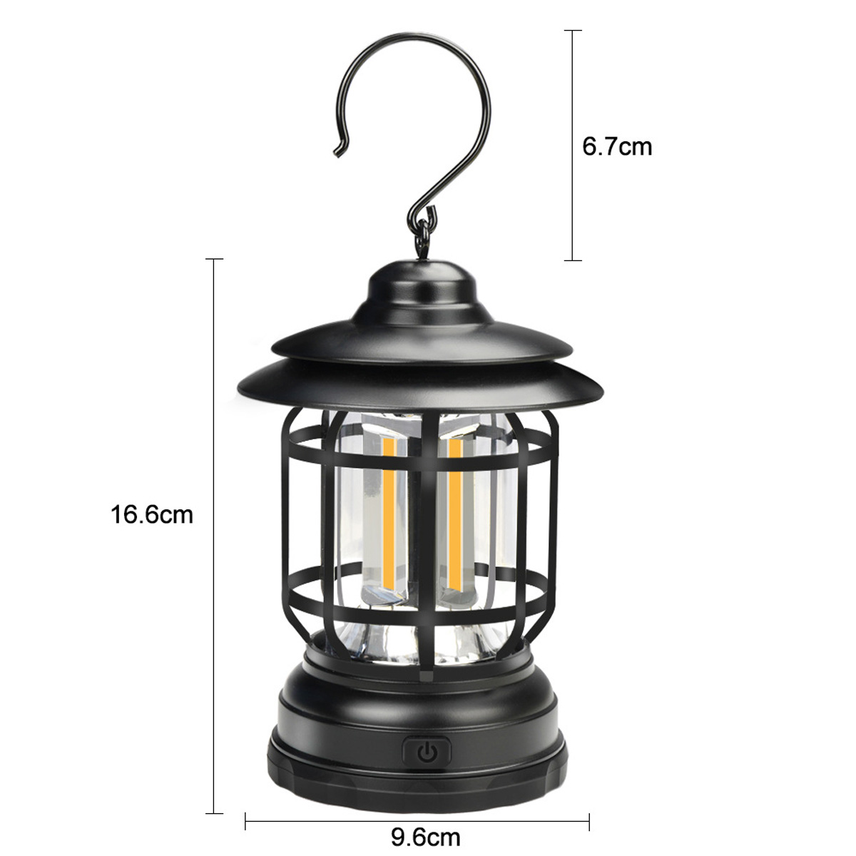 Outdoor-COB-Camping-Lamp-300LM-Retro-Light-Portable-Emergency-Lighting-Tent-Kerosene-Lantern-For-Hik-1930684-7