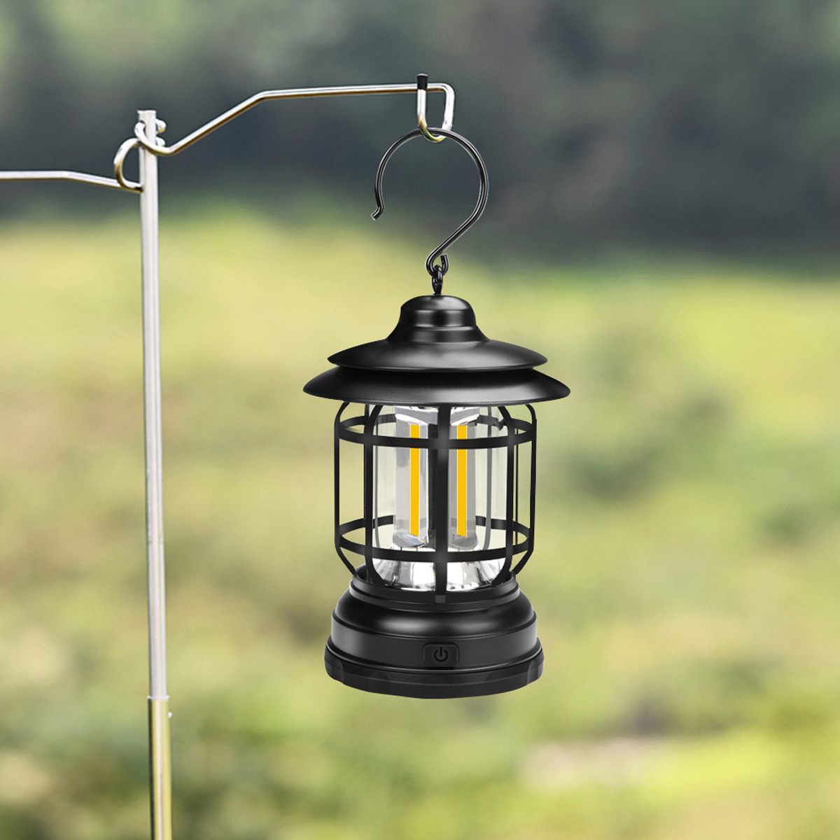 Outdoor-COB-Camping-Lamp-300LM-Retro-Light-Portable-Emergency-Lighting-Tent-Kerosene-Lantern-For-Hik-1930684-9
