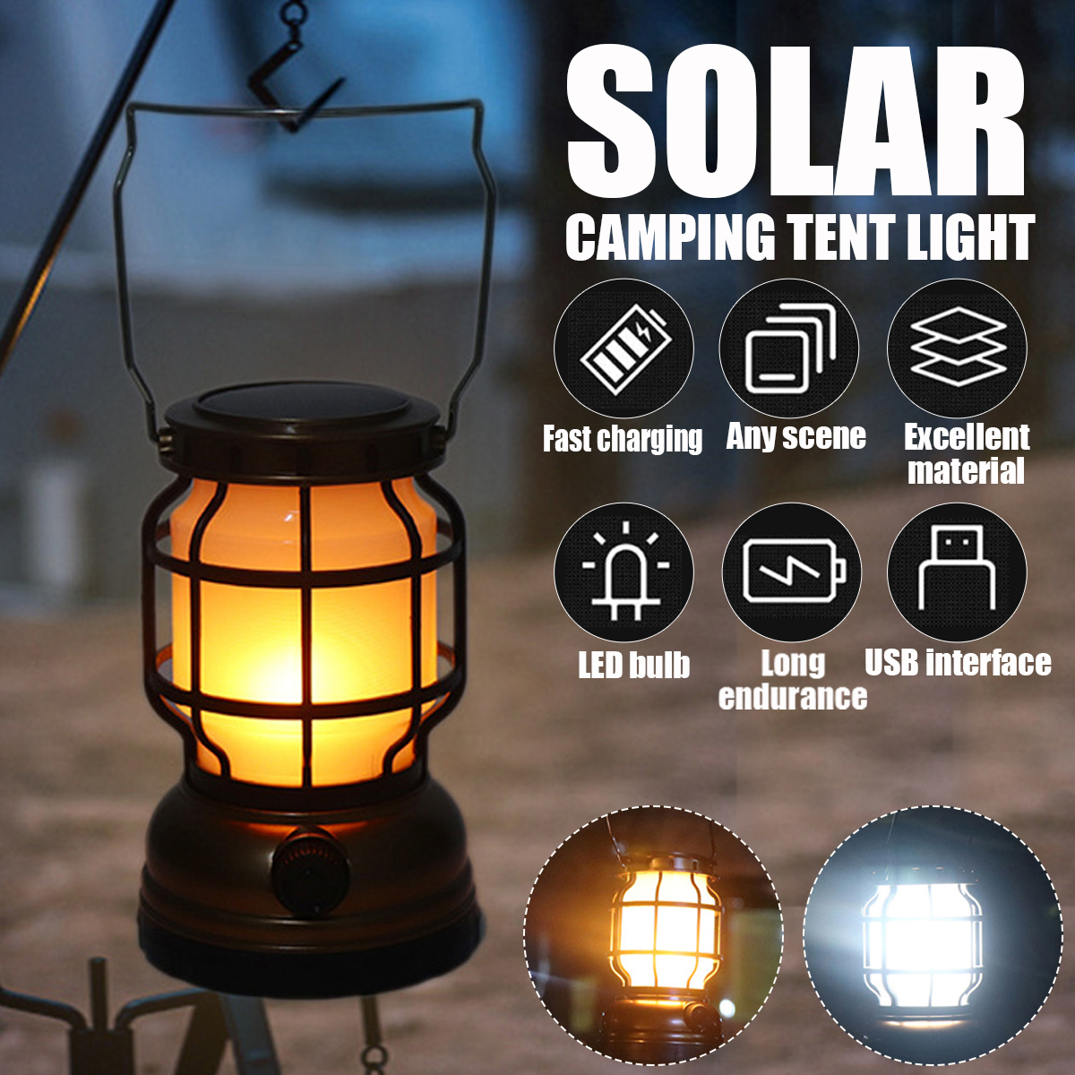 Outdoor-COB-Camping-Lamp-Solar-Retro-Light-1200-mAh-Portable-Emergency-Lighting-Tent-Lantern-For-Hik-1930676-1