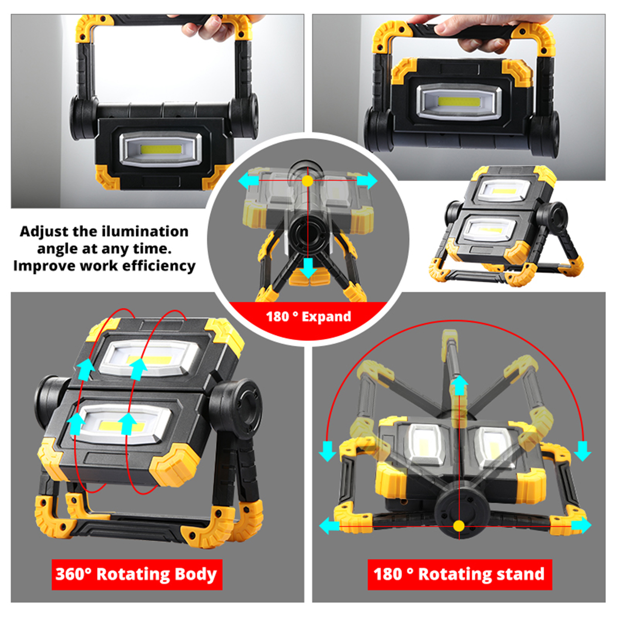 Super-Bright-USB-COB-Work-Lamp-Outdoor-Searchlight-Camping-Light-Waterproof-Flood-Spotlight-For-Hunt-1917224-5