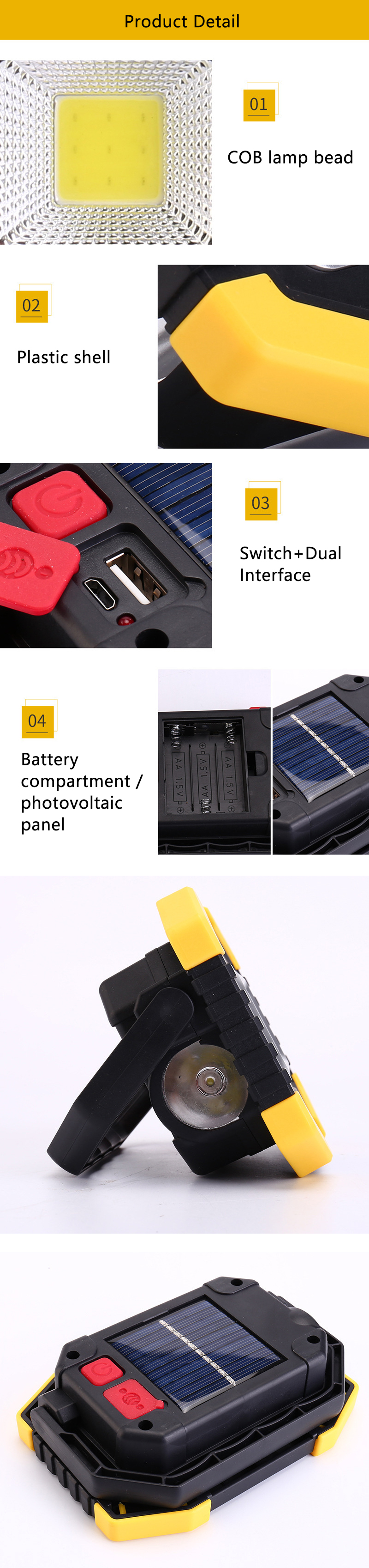 XANESreg-20W-Solar-Camping-Light-USB-COB-Work-Light-180deg-Rotation-3-Modes-Outdoor-Travel-Warning-L-1636050-2