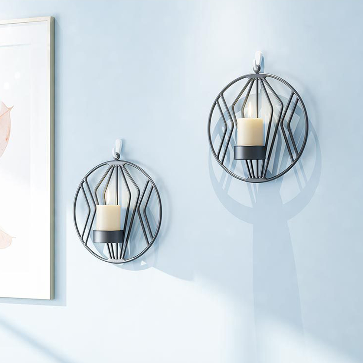 3D-Geometric-Candlestick-Iron-Wall-Candle-Holder-Sconce-Warm-Home-Party-Decor-1727945-5