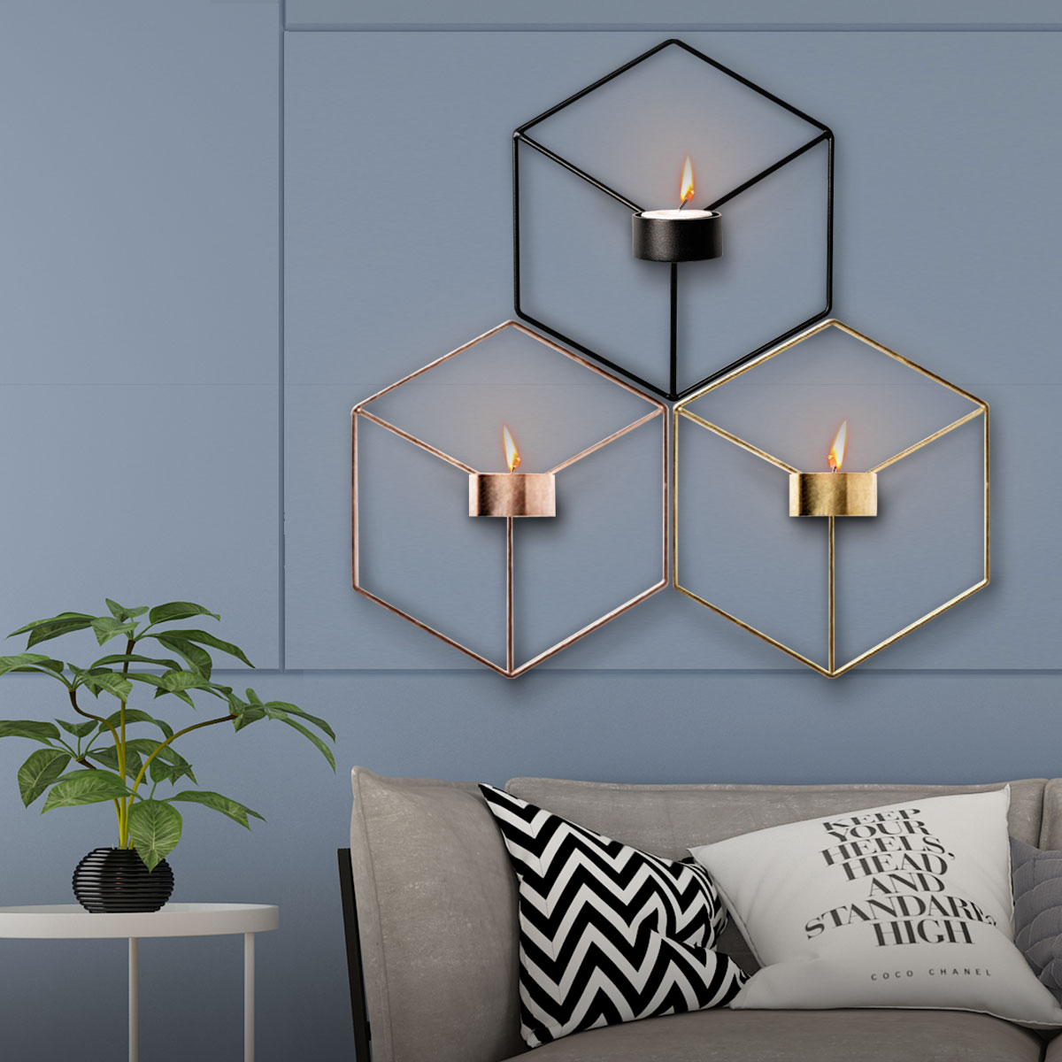 3D-Geometric-Nordic-Style-Candle-Holder-Iron-Candlestick-Handmade-Wall-Art-Room-Home-Decor-1390551-2