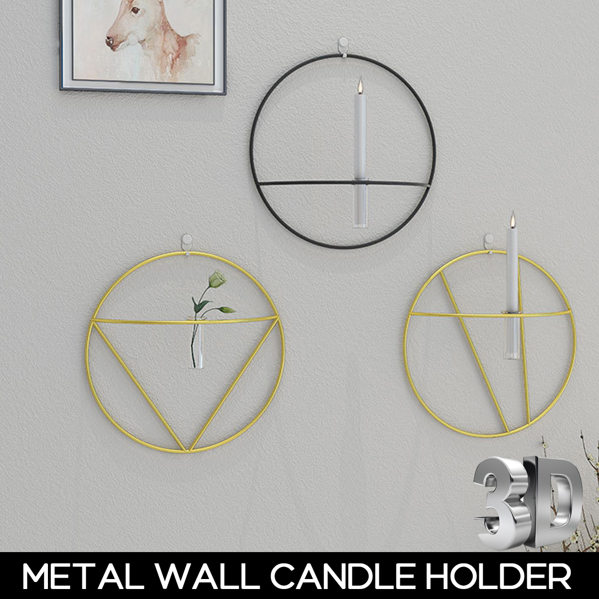 Nordic-Style-3D-Geometric-Candlestick-Metal-Wall-Candle-Holder-Home-Crafts-1727267-1