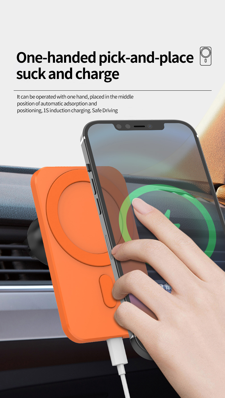 Bakeey-15W-Magnetic-Wireless-Car-Charger-Automatic-Clamping-Car-Airvent-Mount-Phone-Holder-Fast-Char-1937061-3