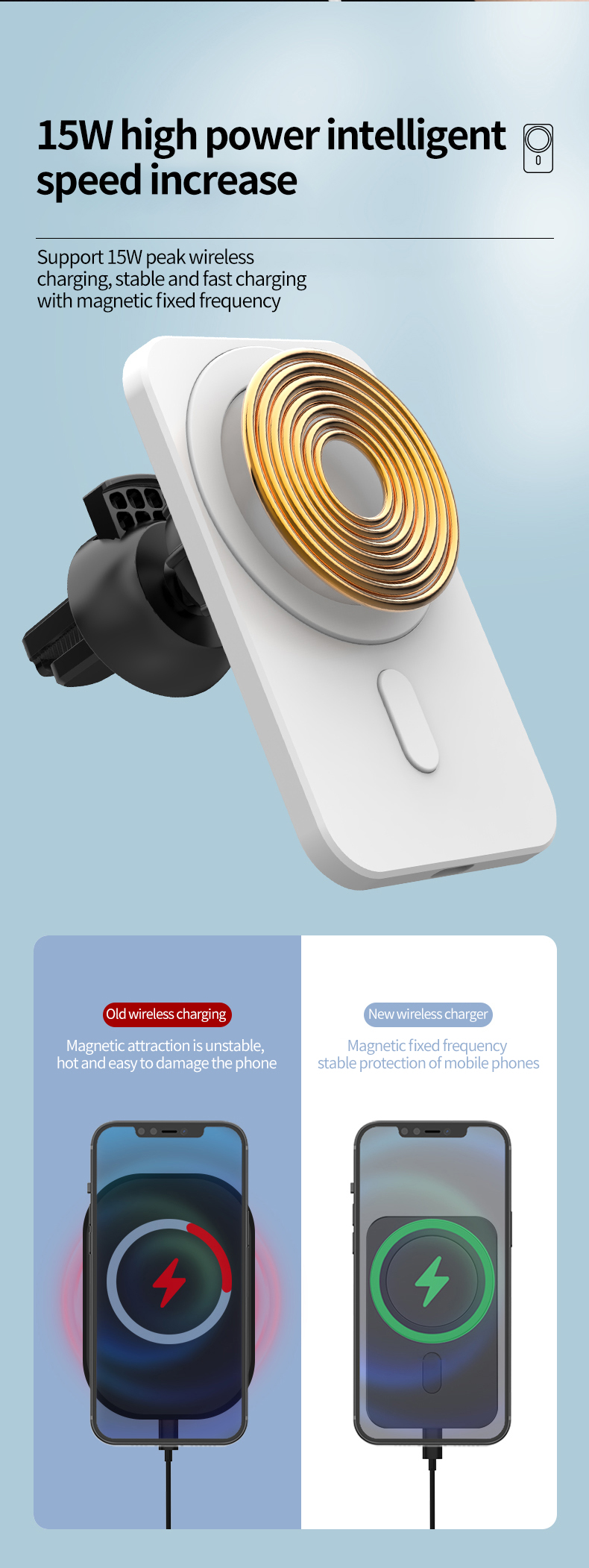 Bakeey-15W-Magnetic-Wireless-Car-Charger-Automatic-Clamping-Car-Airvent-Mount-Phone-Holder-Fast-Char-1937061-4