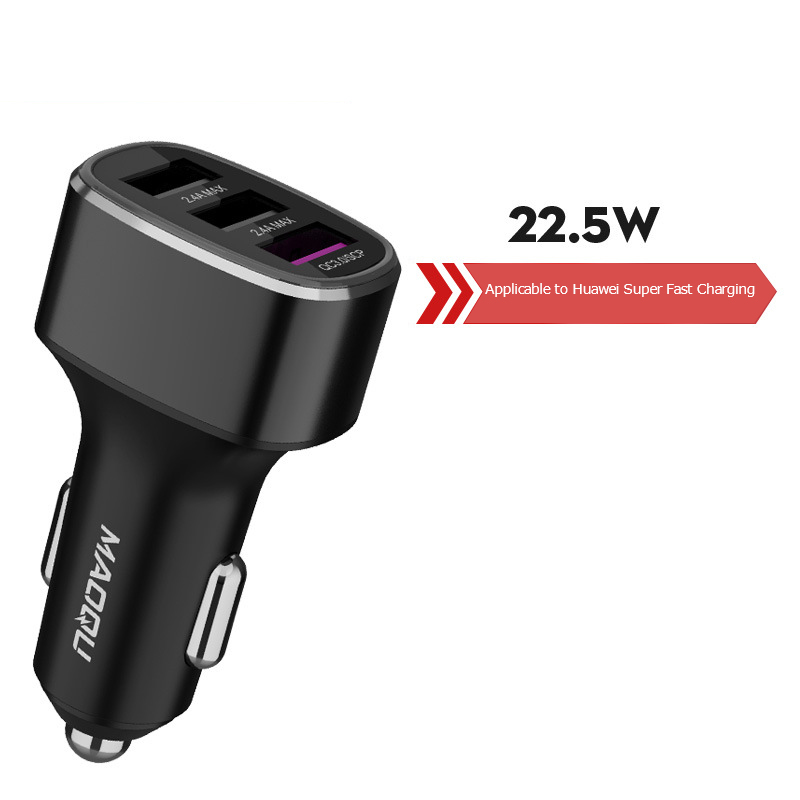 Bakeey-3-Ports-USB-Car-Charger-Compatible-with-Huawei-40W225W-Super-Fast-ChargingOPPO-65W-SuperVOOC--1928683-11