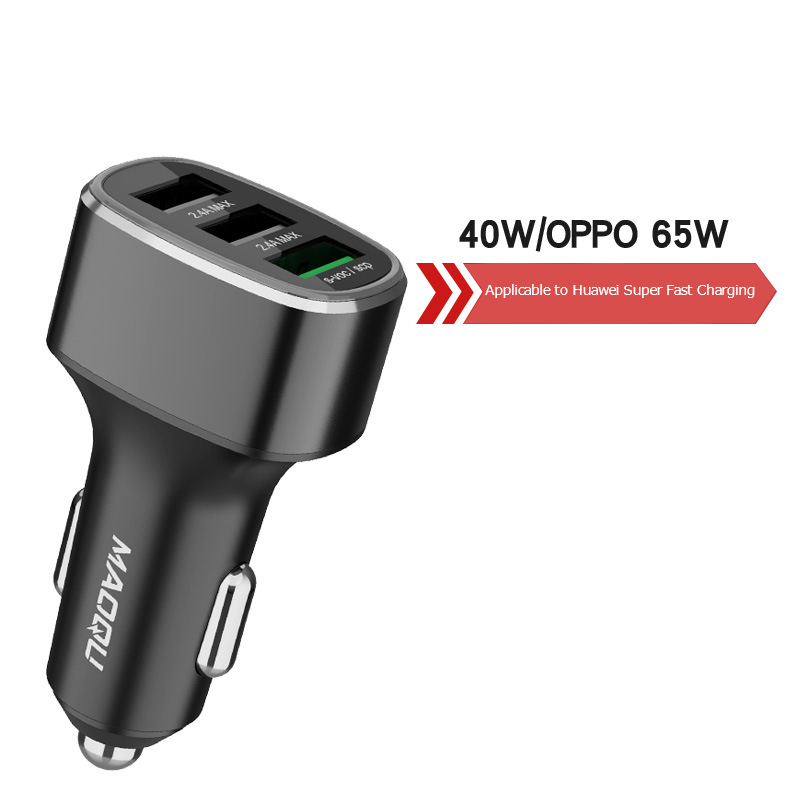 Bakeey-3-Ports-USB-Car-Charger-Compatible-with-Huawei-40W225W-Super-Fast-ChargingOPPO-65W-SuperVOOC--1928683-12