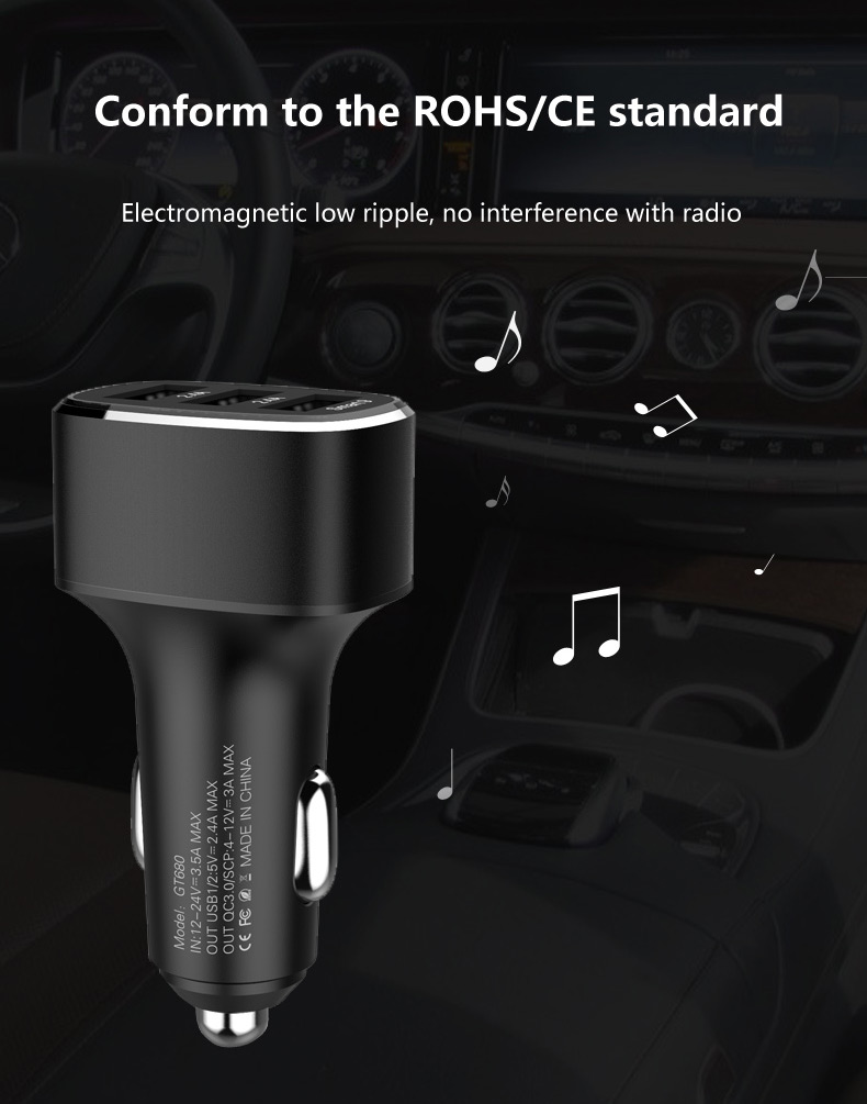 Bakeey-3-Ports-USB-Car-Charger-Compatible-with-Huawei-40W225W-Super-Fast-ChargingOPPO-65W-SuperVOOC--1928683-6