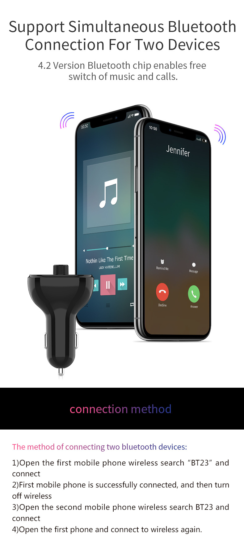 Bakeey-34A-Dual-USB-Car-Charger-bluetooth-FM-Transmitter-MP3-Player-Fast-Charging-For-iPhone-XS-11Pr-1699426-5
