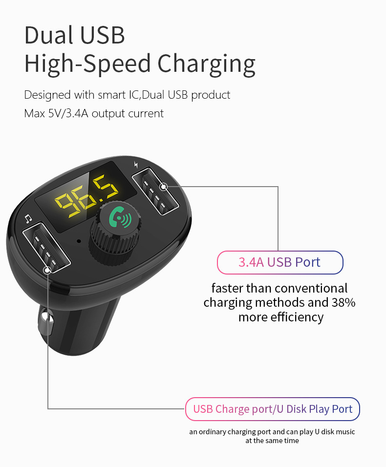 Bakeey-34A-Dual-USB-Car-Charger-bluetooth-FM-Transmitter-MP3-Player-Fast-Charging-For-iPhone-XS-11Pr-1699426-6