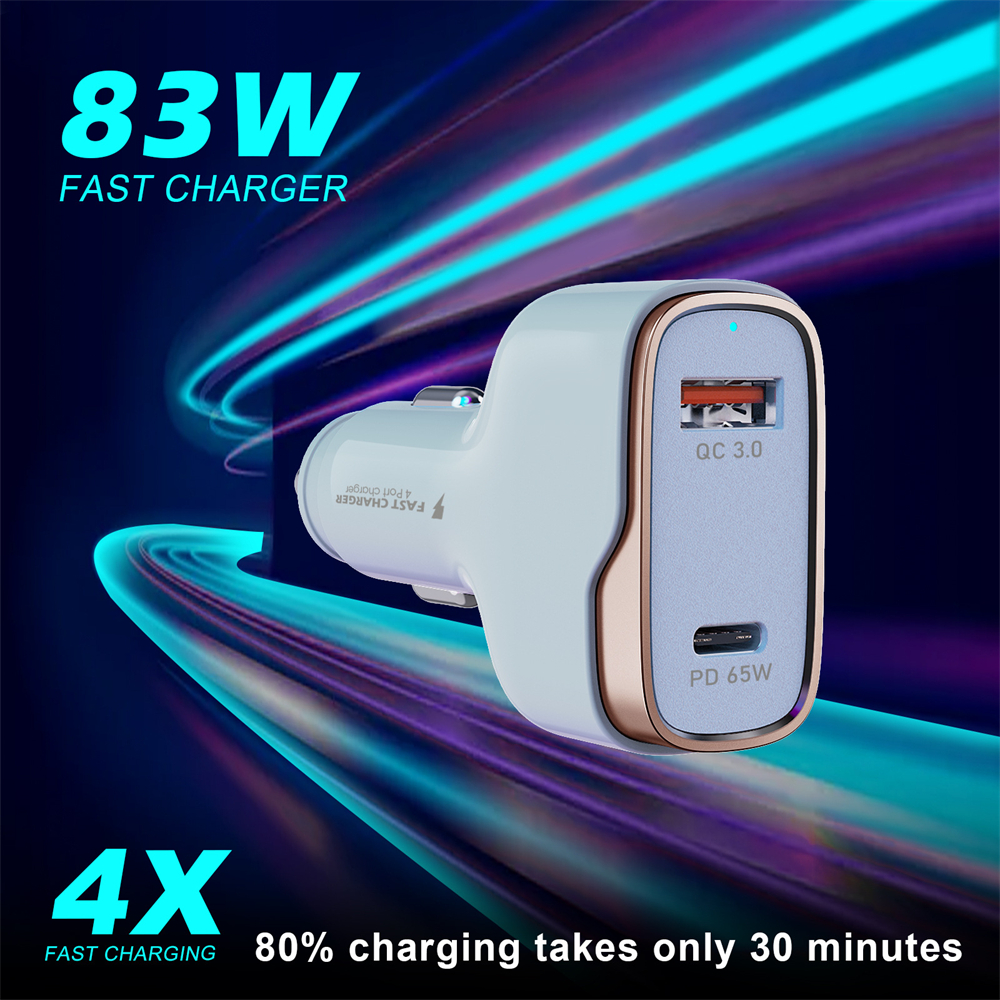 Bakeey-83W-2-Port-USB-Car-Charger-USB-C-PD-65WQC30-18W-Support-AFC-Fast-Charging-For-iPhone-13-13-Mi-1930610-1