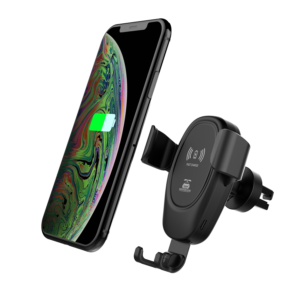 Bakeey-D12-10W-Gravity-Sensing-Car-Wireless-Charger-Car-Air-Outlet-Phone-Holder-For-iPhone-13-Pro-Ma-1940032-2