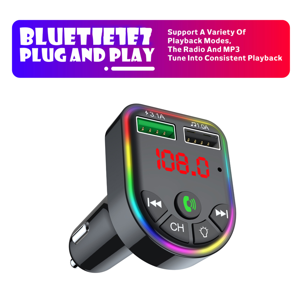 Bakeey-bluetooth-V50-FM-Transmitter-Dual-USB-Car-Charger-7-Colors-RGB-Backlit-Light-LED-Digital-Disp-1903985-10