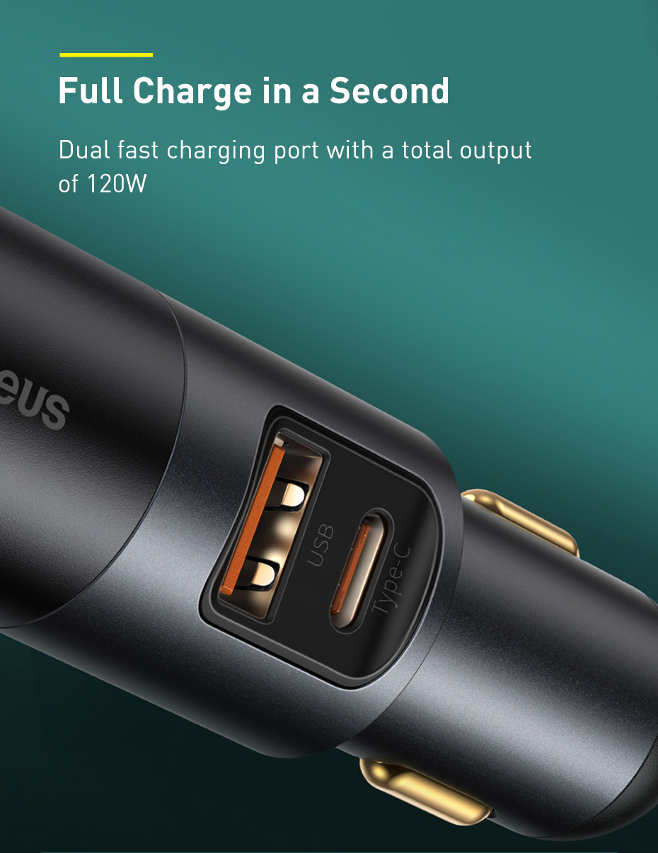 Baseus-120W-Car-Lighter-Charger-30W-USB-C-PD-30W-QC30-Support-QC4-AFC-FCP-SCP-PPS-Fast-Charging-For--1841463-4