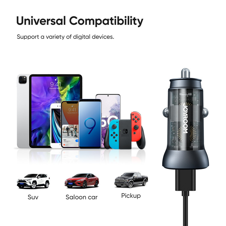JOYROOM-C-A42-38W-2-Port-USB-PD-Car-Charger-Adapter-PD30-QC30-Support-AFC-FCP-SCP-PPS-Fast-Charging--1857069-5