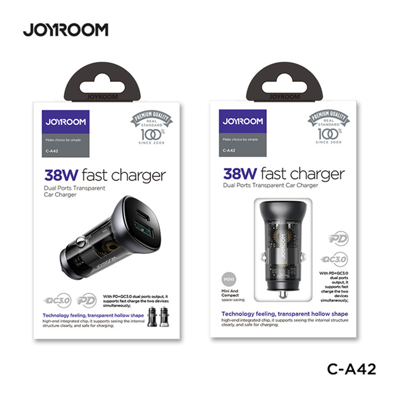 JOYROOM-C-A42-38W-2-Port-USB-PD-Car-Charger-Adapter-PD30-QC30-Support-AFC-FCP-SCP-PPS-Fast-Charging--1857069-7