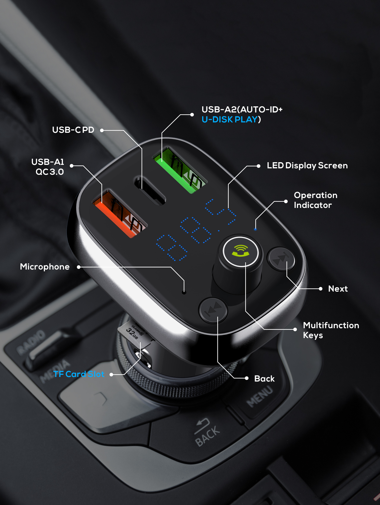 LDNIO-C704Q-USB-Car-Charger-bluetooth-FM-Transmitter-MP3-Player-USB-C-PD-QC4-Fast-Charging-For-iPhon-1741740-12