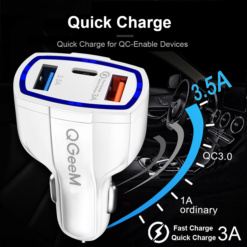 QGEEM-QG-CH05-QC-30-USB-C-Car-Charger-3-Ports-Quick-Charge-30-Fast-Charging-For-iPhone-XS-11Pro-Huaw-1733397-3
