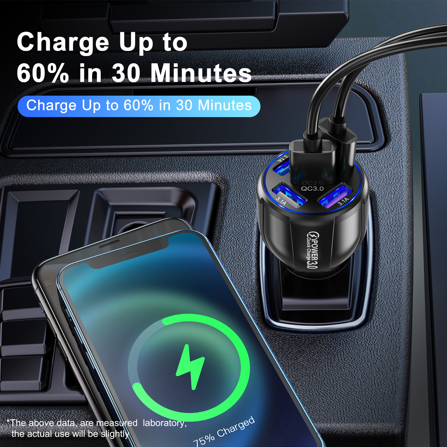 USLION-36W-5-Port-QC30-USB-Car-Charger-Adapter-QC30-Support-AFC-FCP-Fast-Charging-With-Blue-LED-For--1904965-3