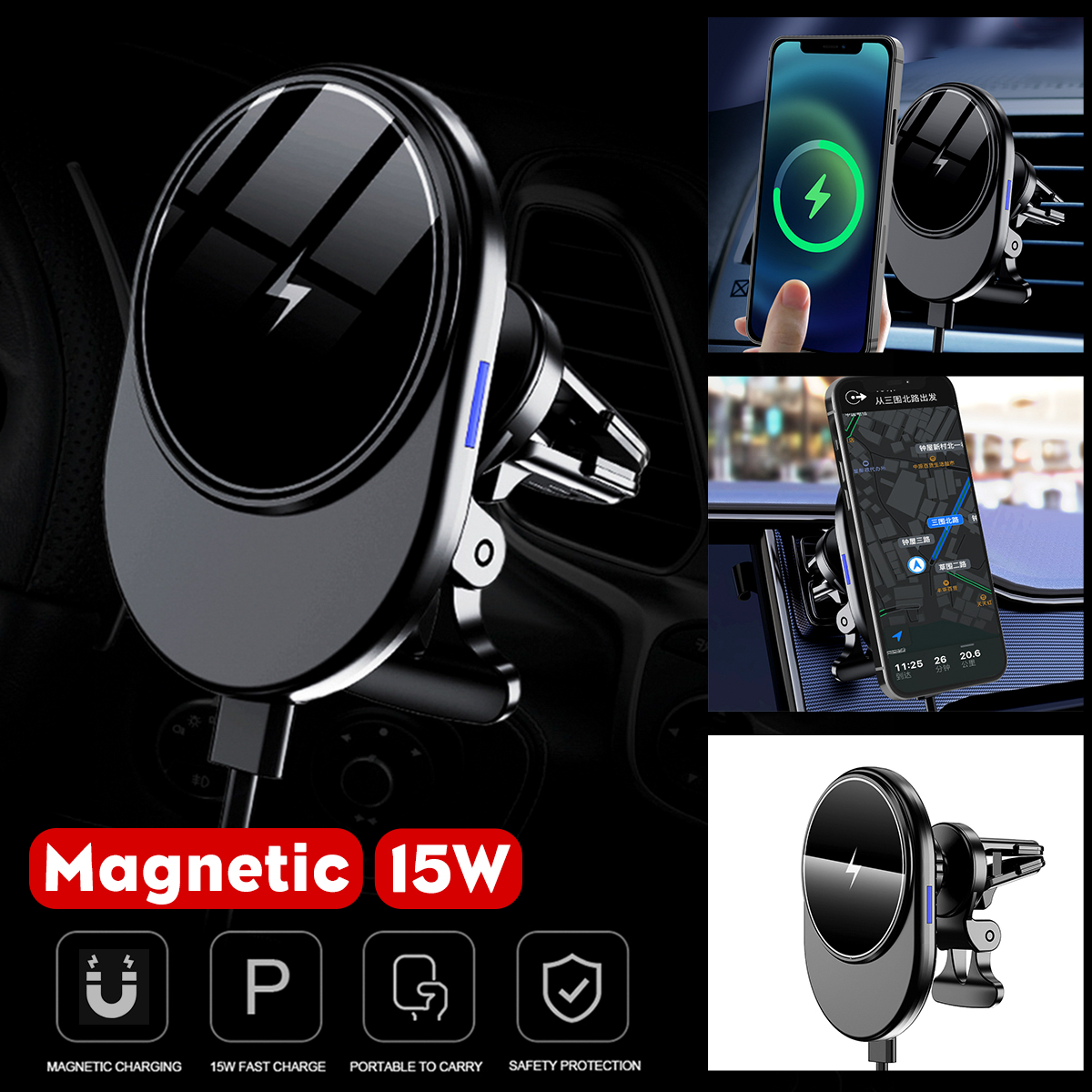 15W-Wireless-Charging-Magnetic-Mobile-Phone-Holder-Car-Air-Outlet-For-iPhone-12-Series-1821806-1
