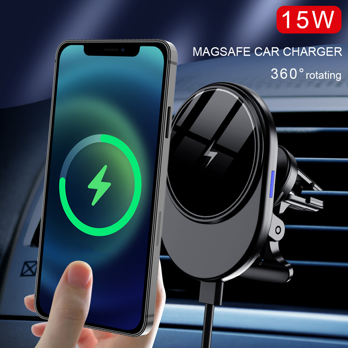 15W-Wireless-Charging-Magnetic-Mobile-Phone-Holder-Car-Air-Outlet-For-iPhone-12-Series-1821806-6
