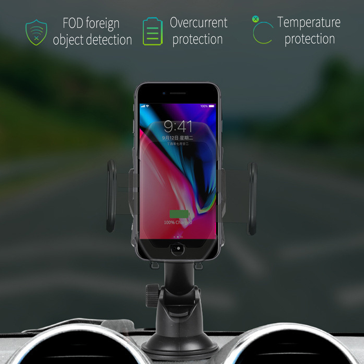 2-In-1-10W-Qi-Wireless-Charger-Fast-Charging-Infrared-Induction-Air-Vent-Dashboard-Car-Phone-Holder--1485080-4
