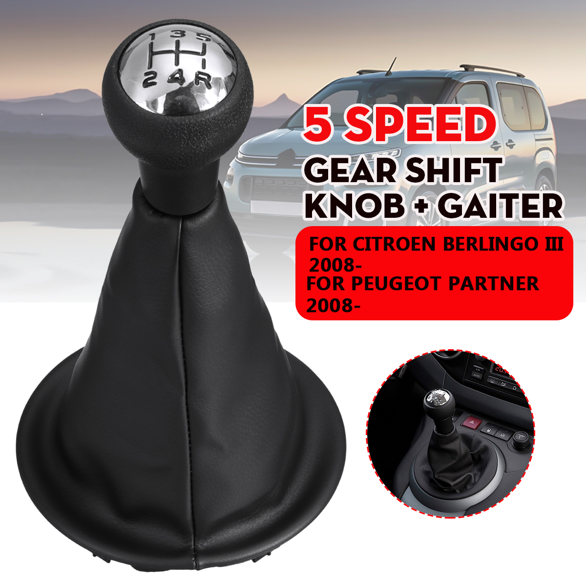 5-Speed-Gear-Shift-Knob--Gaiter-for-Citroen-Berlingo-III-for-Peugeot-Partner-2008-1776327-1