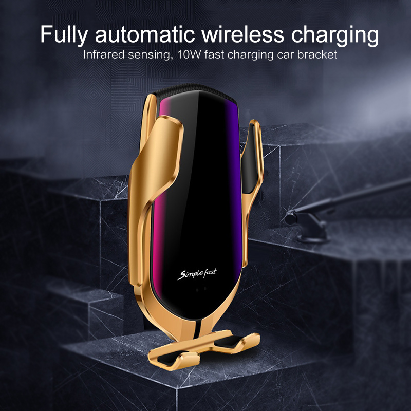 Bakeey-10W-Qi-Wireless-Charger-Infrared-Induction-Clamping-Air-Vent-Dashboard-Car-Phone-Holder-With--1576563-4