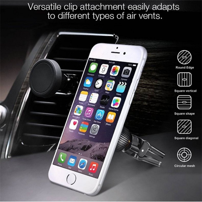 Bakeey-360-Degree-Rotation-Magnetic-Car-Air-Vent-Mount-Holder-for-iPhone-8-X-Mobile-Phone-1046128-7