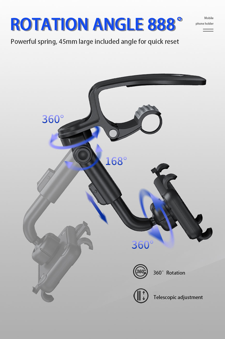 Bakeey-360deg-Rotating-Car-Phone-Holder-Sunshade-Baffle-Steering-Wheel-Dashboard-AR-Navigation-Multi-1934734-3