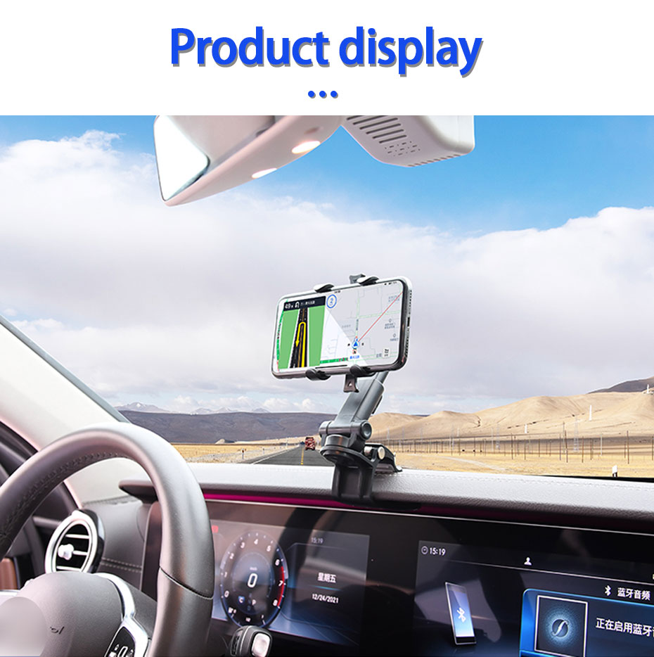 Bakeey-360deg-Rotating-Car-Phone-Holder-Sunshade-Baffle-Steering-Wheel-Dashboard-AR-Navigation-Multi-1934734-7