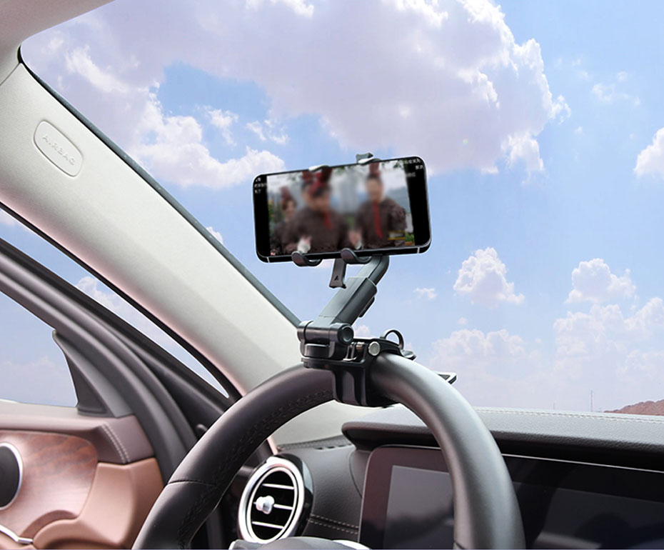 Bakeey-360deg-Rotating-Car-Phone-Holder-Sunshade-Baffle-Steering-Wheel-Dashboard-AR-Navigation-Multi-1934734-9