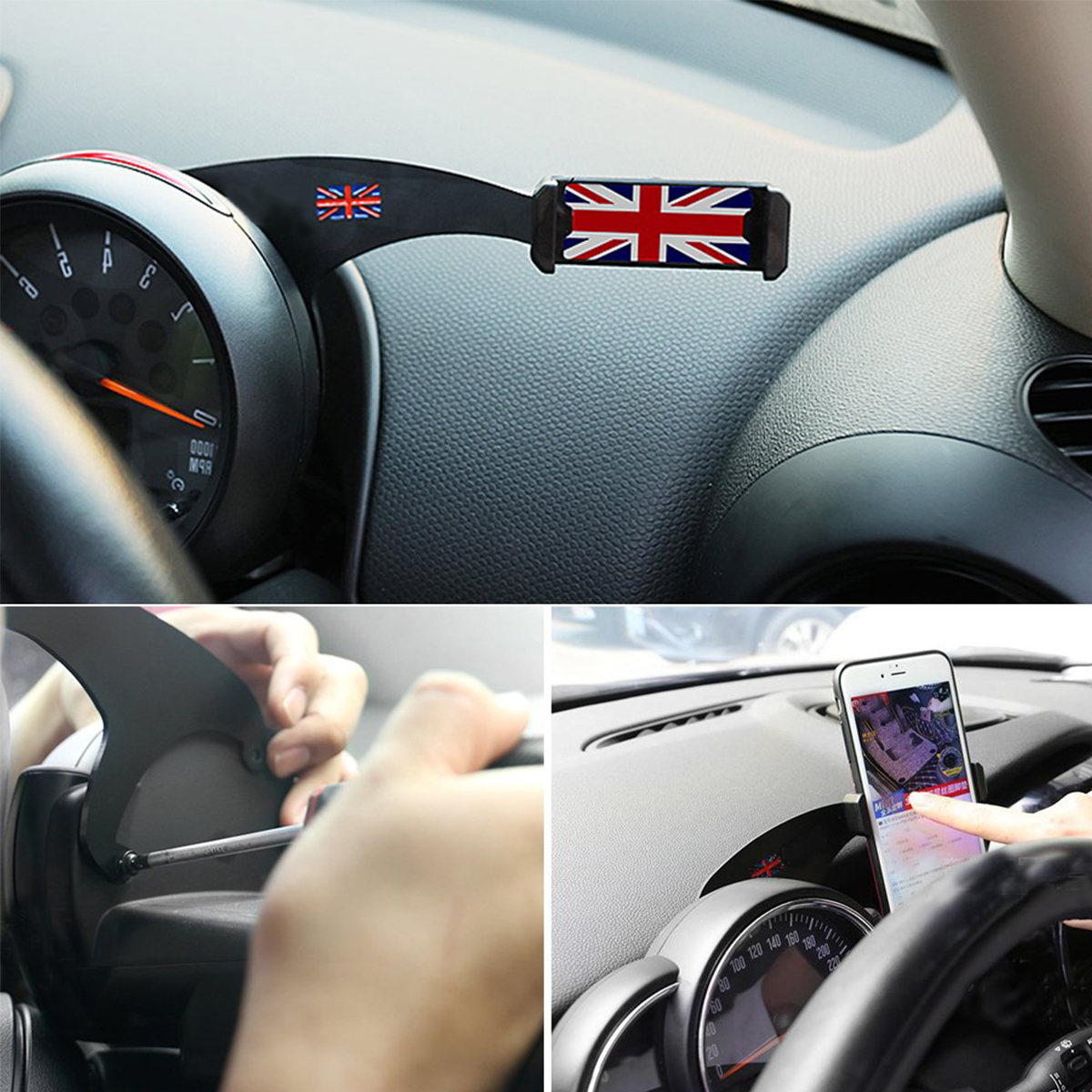 Bakeey-360deg-Rotation-Car-Phone-Mount-Cradle-Holder-Stand-for-Mini-Cooper-R60R61-F54F55F56-R55R56-F-1633190-9