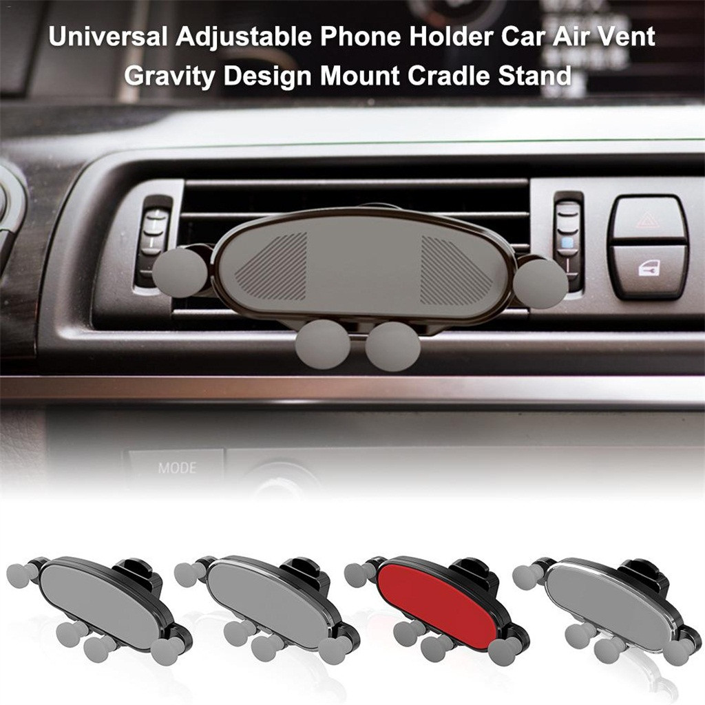 Bakeey-Air-Cushion-Gravity-Linkage-Automatic-Lock-Air-Vent-Car-Phone-Holder-For-40-65-Inch-Smart-Pho-1508622-1