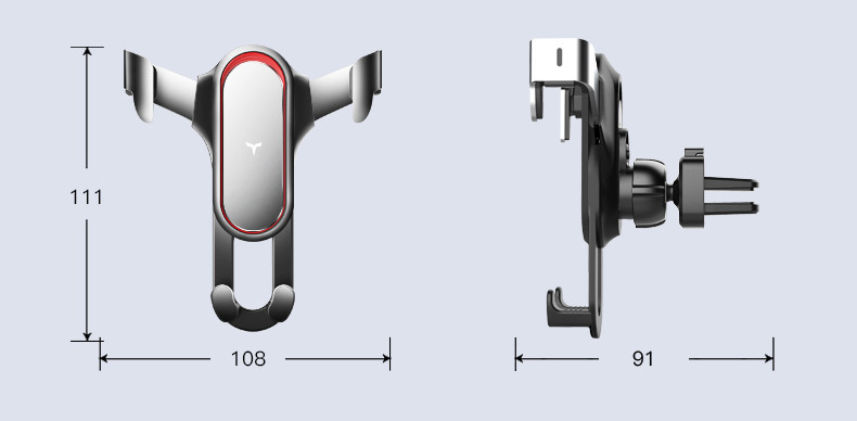 Bakeey-C3-Aluminum-Alloy-Car-Air-Vent-Bracket-Gravity-Linkage-Mobile-Phone-Holder-Stand-for-POCO-X3--1904480-9