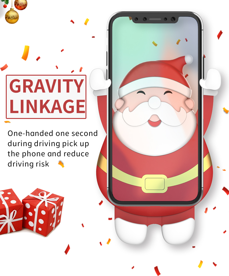 Bakeey-CL-40-Merry-Christmas-Santa-Claus-Pattern-Gravity-Linkage-Auto-Lock-Car-Air-Vent-Mobile-Phone-1768324-3