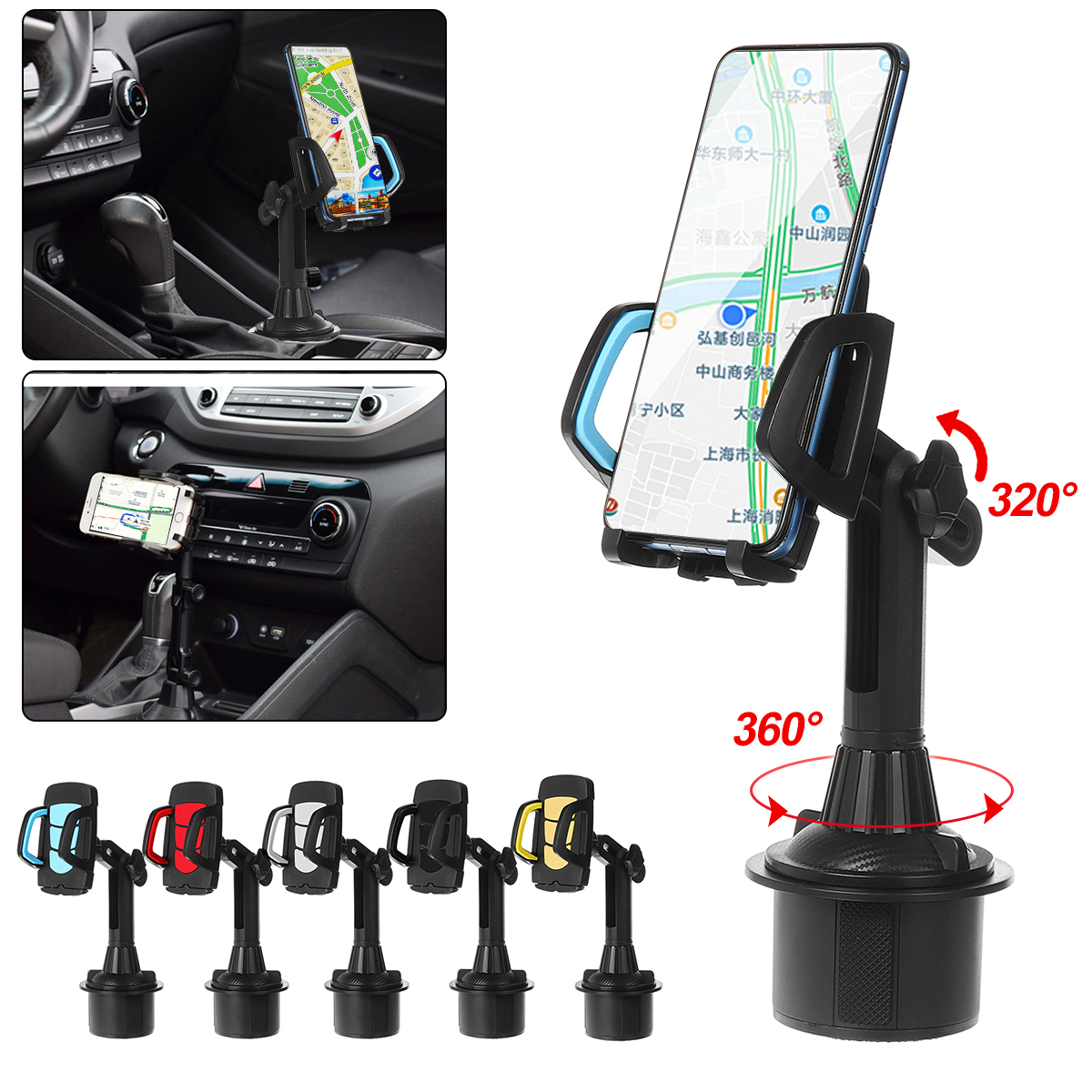 Bakeey-Car-Mount-360deg-Adjustable-Cup-Holder-Cradle-for-iPhone-12-for-Samsung-Galaxy-Note-20-ultra--1778684-2