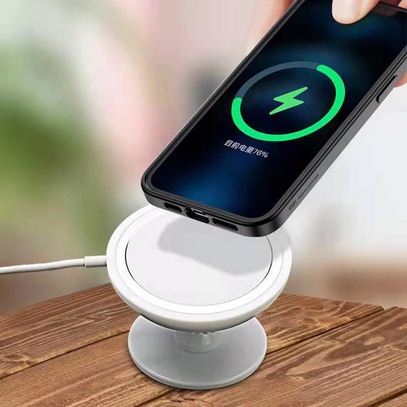Bakeey-MagSafe-Wireless-Charger-360deg-Rotation-Adjustable-Car-Air-Vent--Dashboard-Holder-Phone-Stan-1785494-5